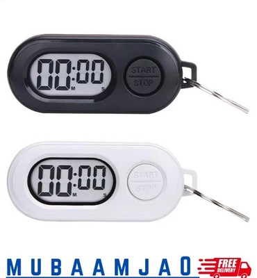 1 Stück Stoppuhr, Stopp-Timer, tragbare Mini-LCD-Digital-Stoppuhr mit Schlüsse