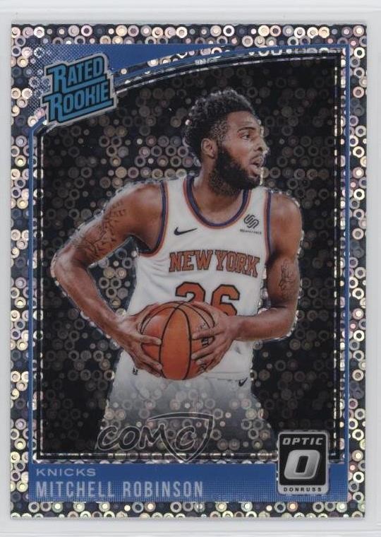 2018 Donruss Optic Rated Rookie Fast Break Holo Prizm Mitchell Robinson #163 0q3