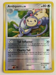Ambipom 3/123 Mysterious Treasures Reverse Holo Rare