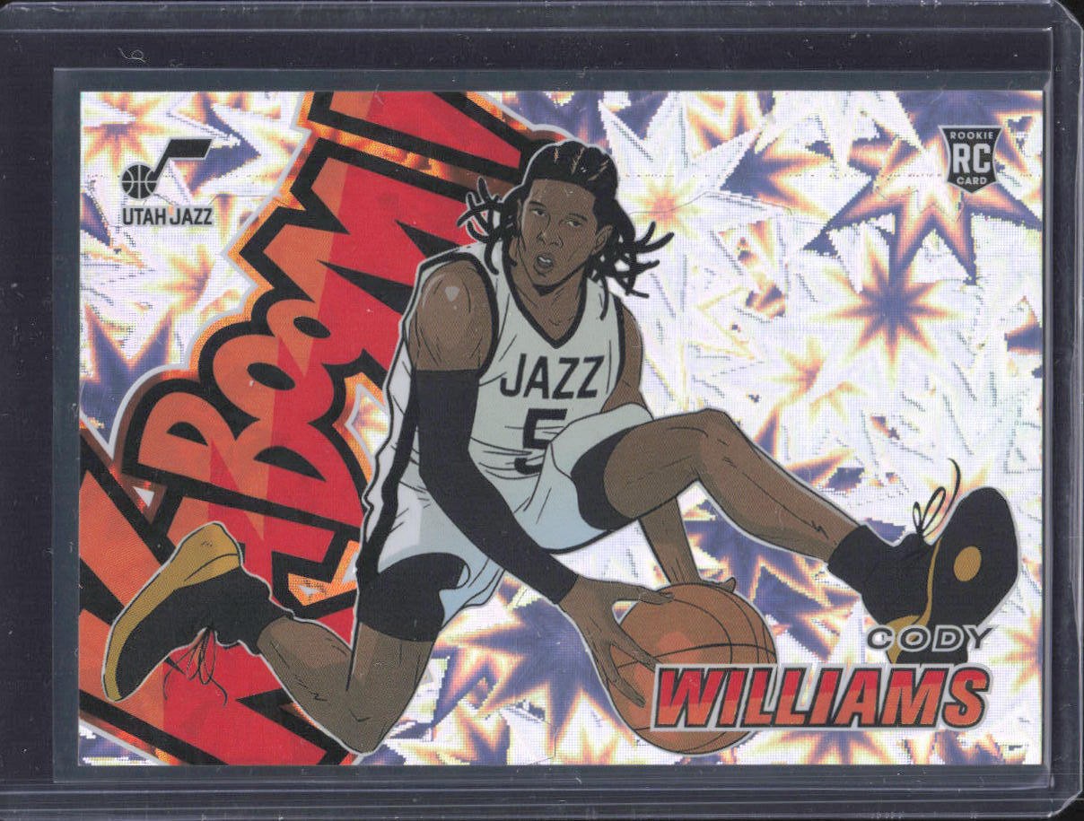 2024-25 Panini Revolution #24 Cody Williams Kaboom! Horizontal