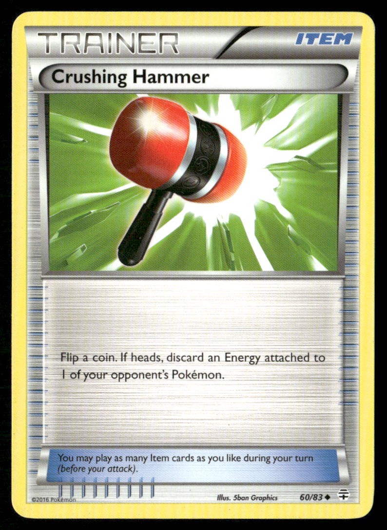 Crushing Hammer 60/83 Uncommon Generations Pokemon Heavily Played