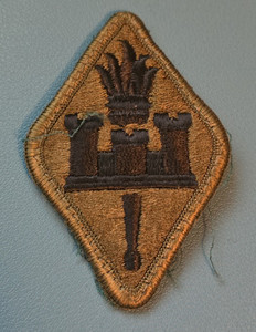 COLD WAR-VIETNAM Army Engineer School Subdued Patch-Sew/Iron On-Off Uniform