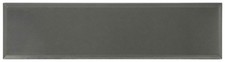 Cruz Bay Studio MKT6 Facet - 3" x 12" Brick Wall Tile - Glossy - Smoke Matte