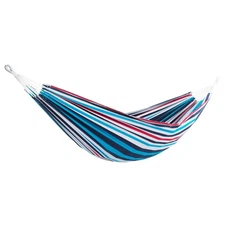 Vivere Brazilian Style Double Cotton Hammock, Outdoor Hanging Daybed, Denim