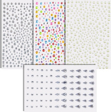 Self Adhesive Face Gems and Body Glitter Jewels for Festival Makeup Set