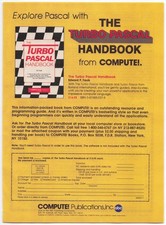 Compute Magazine Ad Turbo Pascal Handbook 1980s Borland Vintage Tech