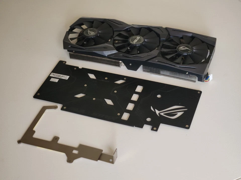 Asus Strix GTX 1080 Air Cooler - Heatsink, Fans and Top Plate - Image 2 of 4