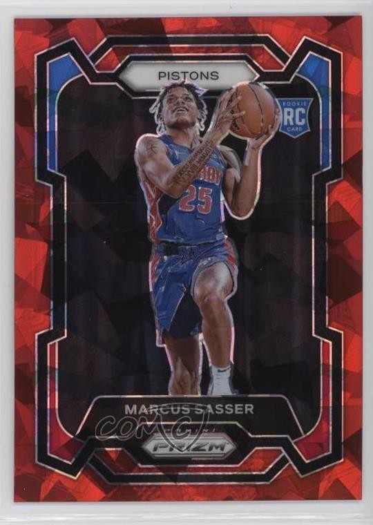 2023-24 Panini Prizm Red Ice Prizm Marcus Sasser #174 Rookie RC 09vk
