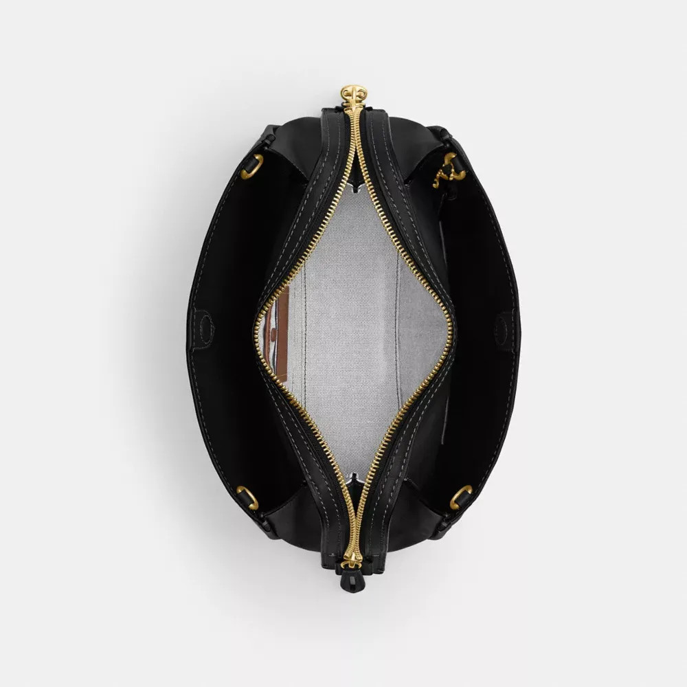 COACH Rogue 2way Shoulder Bag 34 CCX18 B4/BK Brass/Black Soft
