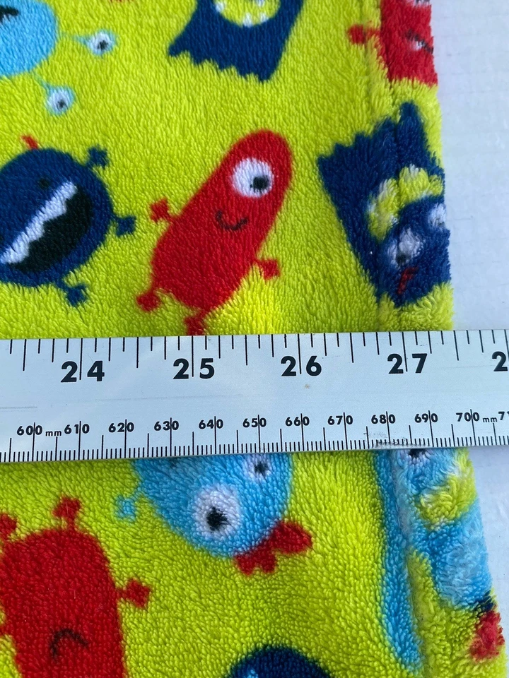 Manta Baby Gear Monster Verde Peluche Suave Lovey 1 Ojo Rojo Azul Foto 4 de 4