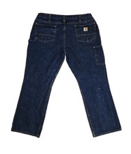 Carhartt Men's Relaxed Fit 5-Pocket Blue Jeans 38x30 Denim Workwear