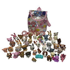 50 Littlest Pet Shop LOT BLEMISH RUST FLAWS ETC  AS IS  Huge Lot Mixed Animals