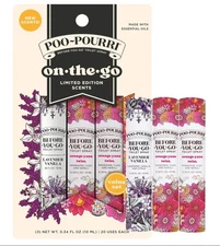 Toilet Spray 30ml Travel Essentials Variety 3 Pack - Bathroom Odor Removers