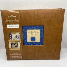 Hallmark Instant Scrapbook Album Vacation Days 20 Designed Embellished Pages NEW