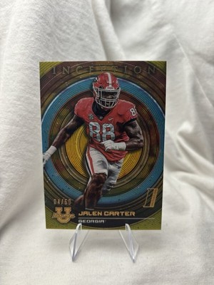 2022-23 Bowman Inception University - Jalen Carter #27 Gold Foil V2 /50 (RC)