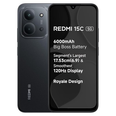 REDMI 15C 5G Factory Unlocked Dual SIM 8GB RAM 128GB Storage Global Version