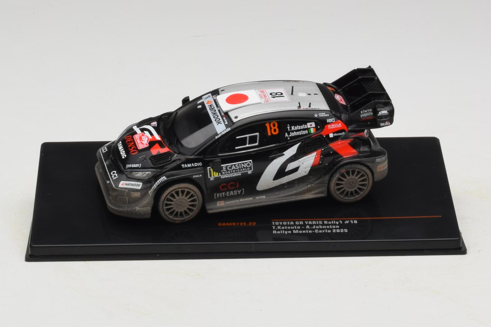 RAM972E Toyota GR Yaris n18 Rallye Monte-Carlo 2025 IXO 1/43