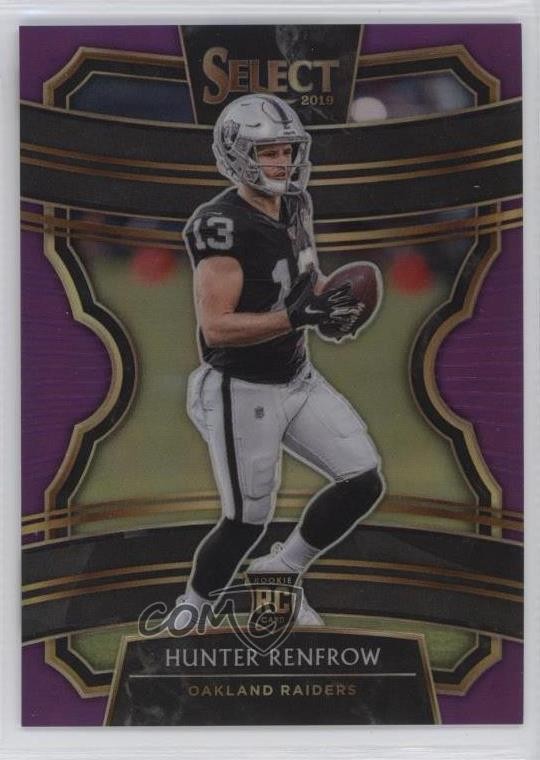 2019 Panini Select Concourse Purple Prizm 2/75 Hunter Renfrow #33 09wc