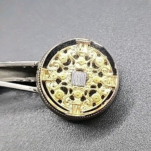 Vintage 1970's Computer Microprocessor NEC Tie Cl… - image 2