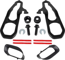 Black Heavy Duty Front Tow Hooks Lh Rh For 2019-2021 Dodge Ram 1500 82215268ab