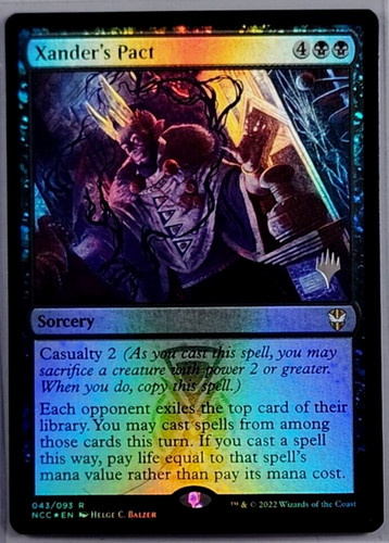 FOIL Xander's Pact / Pact - COMMANDER: CAPENNA - English (NM+) *Promo*