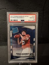 2017 Donruss Optic - Rated Rookie Patrick Mahomes II #177 (RC) PSA 10 🔥🔥