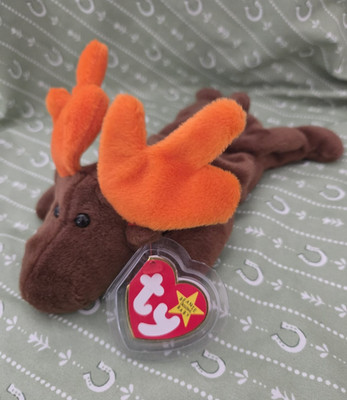 TY Beanie Baby CHOCOLATE THE MOOSE Rare/Retired ERROR Birthday Apr 27 1993