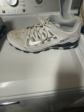 Nike Reax White Black Gray Athletic Sneakers Lace Up Low Top Sports