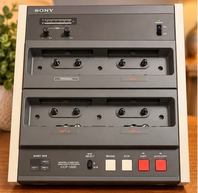 (4) Sony CCP-1300 Audio Cassette Duplicator 4-Bay Tape Copier Vintage Deck plus