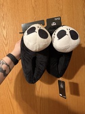 Disney Nightmare Before Christmas Jack Skellington Plush Slippers Adult L