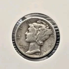 1942-D Mercury Dime 90% Silver US Mint Denver