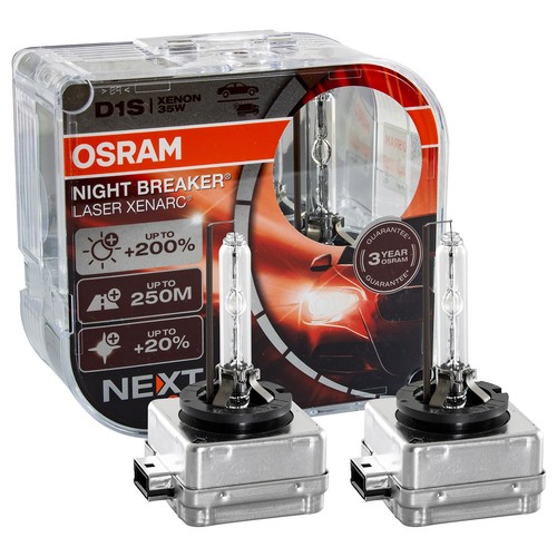 5x OSRAM Xenarc NIGHT BREAKER LASER D1S DuoBox 4500 K 3200 lm Xenon Brenner - Bild 2 von 5