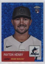 2022 Chrome Platinum Anniversary Blue Mini-Diamond Refractor Payton Henry 11pj
