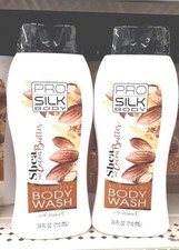 Lot 2 Pro Silk Body Wash Shea & Cocao Butter Vitamin E Shower Gel 24oz Soft Skin 0.83 per gallon