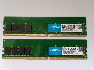 8 GB (2*4GB) Crucial DDR4 2400 Arbeitsspeicher