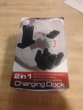 PS3 Move Dual Charging Dock for Sony PlayStation 3 Controllers, Black