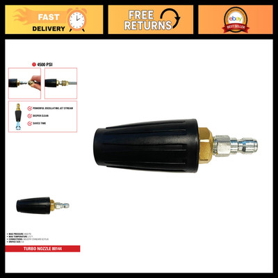 4500 PSI Turbo Pressure Washer Nozzle, 1/4'' Quick Connect, High-Performance Clea