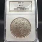 1896 Morgan Silver Dollar MS63 NGC