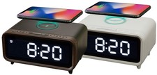B-Ware Digitaler DAB+ Radiowecker mit Kabelloser Ladestation Nachtlicht u. USB