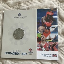 Team GB 50 P Coin