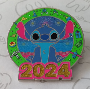 Stitch 2024 Dated Year Disney Parks Pin 160640