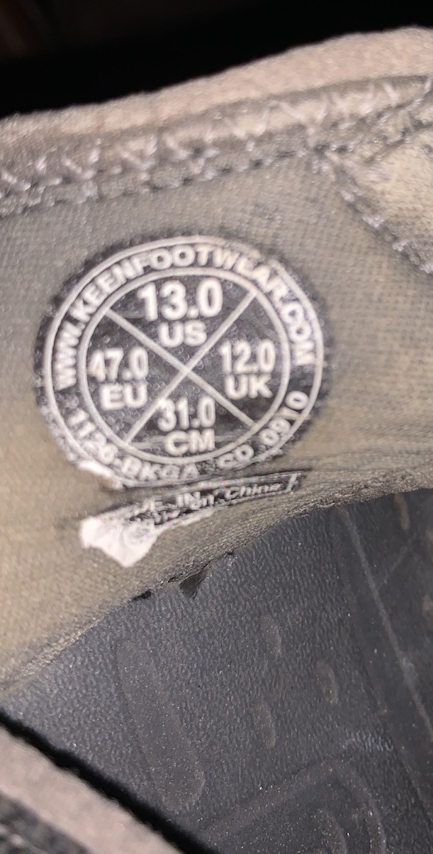 Keen Kanyon 1126 BGKA Sandali Uomo Taglia 13 Escursionismo Acqua Nero Giallo Impermeabili