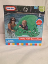 Little Tikes Timmy Turtle Canopy Float Unisex 6-24 Months Summer Water Pool NIB