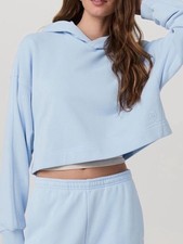 Vuori Sedona blue Crop Hoodie Size S