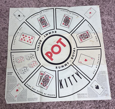 Rummy Royal Game Sheet Mat Vintage Whitman