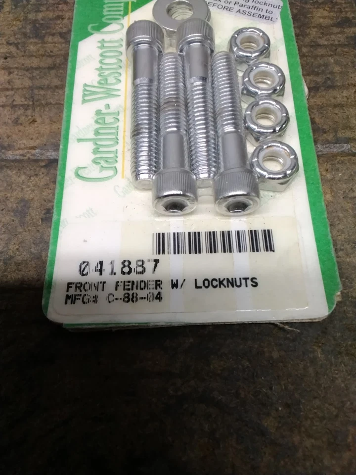 Harley Davidson 2000+ Softail Dyna Glide Allen Perno Arandela Tuerca Guardabarros Juego de Montaje Foto 2 de 4