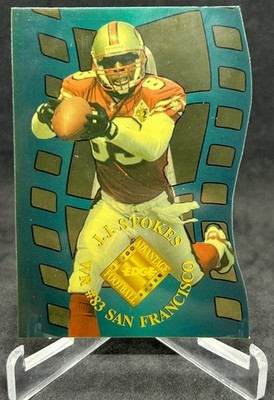 1996 Collector's Edge Advantage J.J. Stokes #CC4 Crystal Cuts /5000 49ers