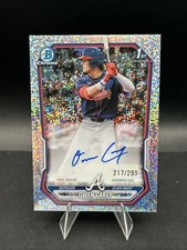 2026 Bowman Owen Carey Chrome Auto Speckle Refractor 1st Prospect #/299 Braves