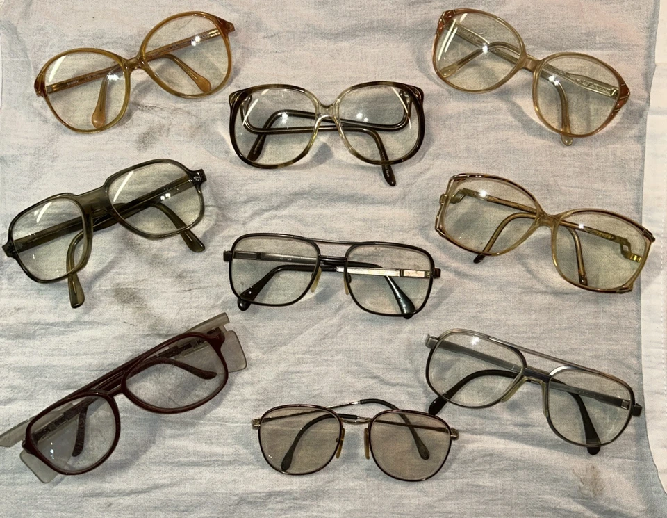 *Lote de 9* Monturas de gafas redondas vintage para lectores de los años 80’s para mujer y hombre Foto 2 de 3