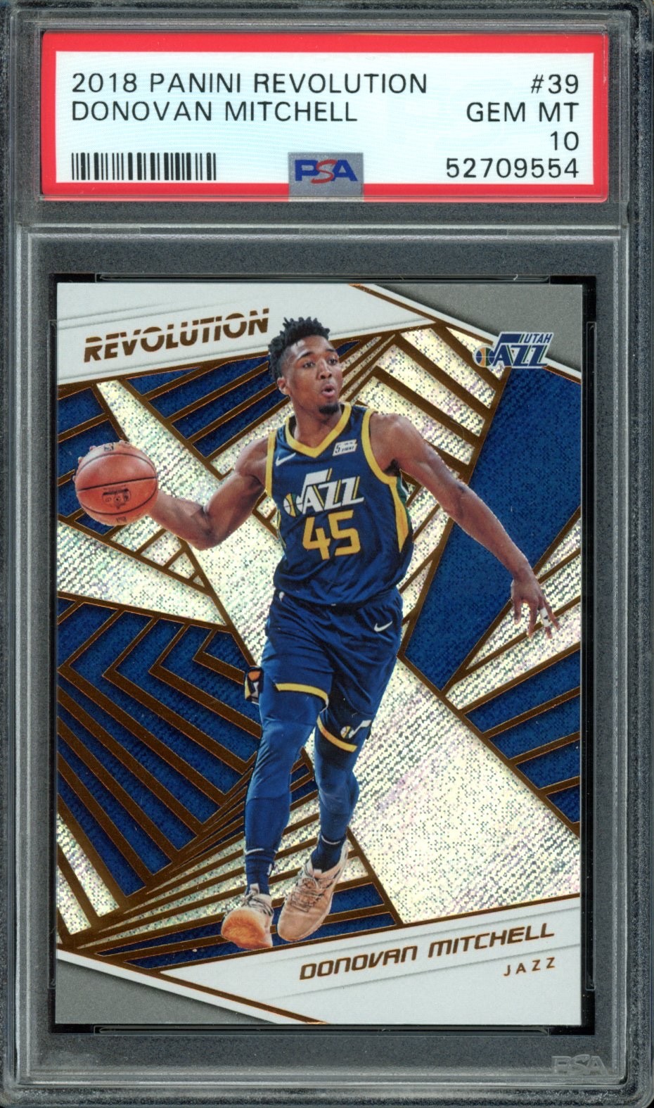 Donovan Mitchell 2018-19 Panini Revolution #39 PSA 10 Gem Mint